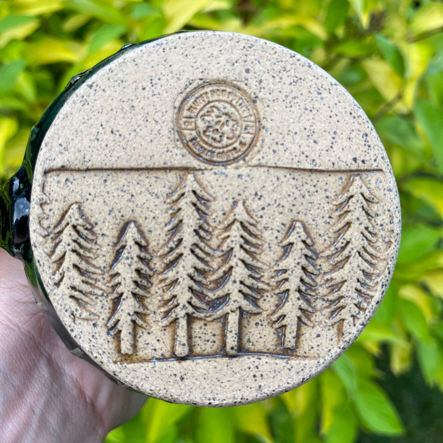 16 oz Ceramic Mug - Trees & Northern Lights