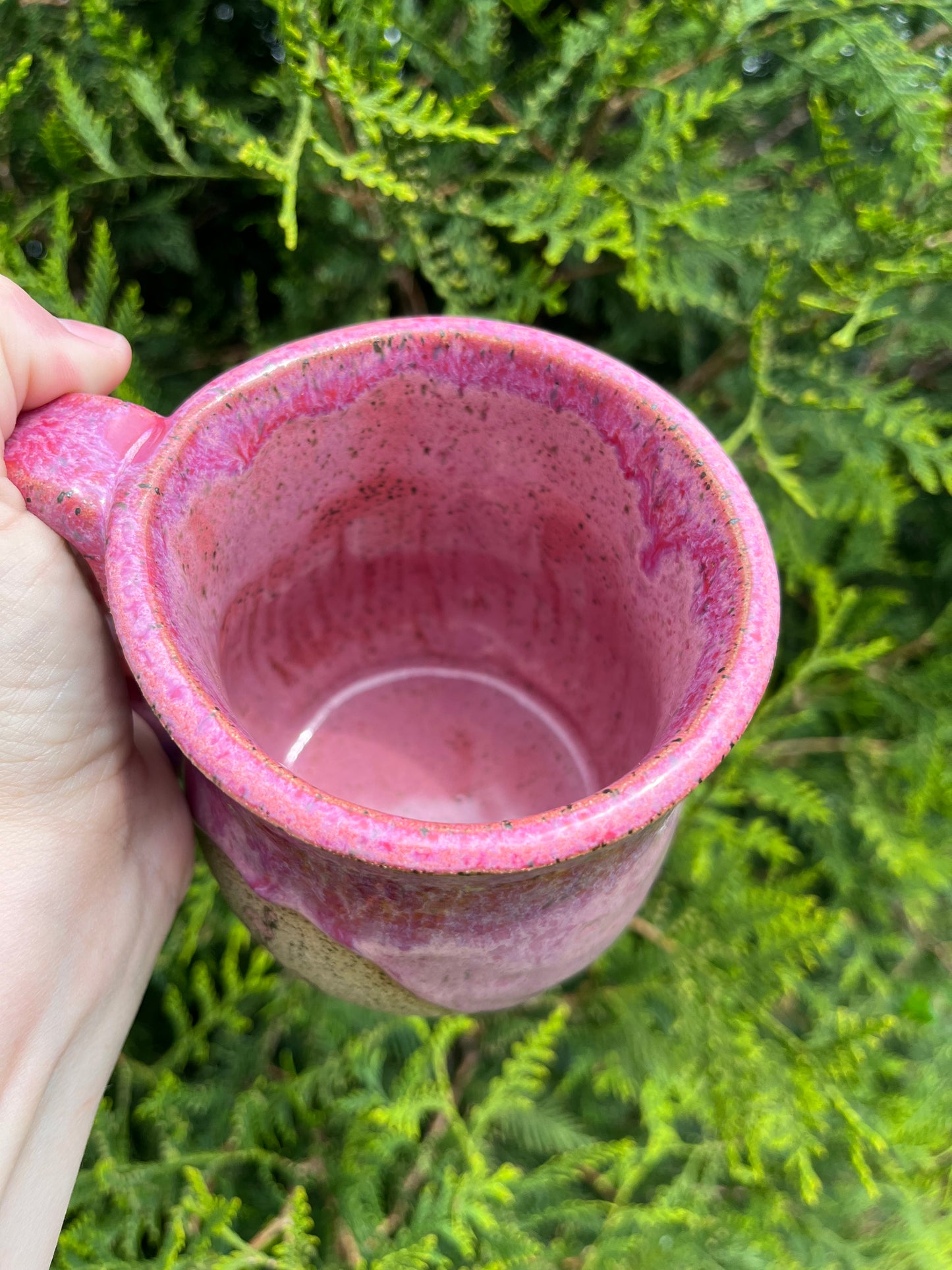 16 oz Ceramic Mug - Pink Flamingo